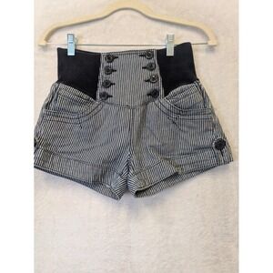 Jolt Junior's Striped High Waisted Sailor Shorts